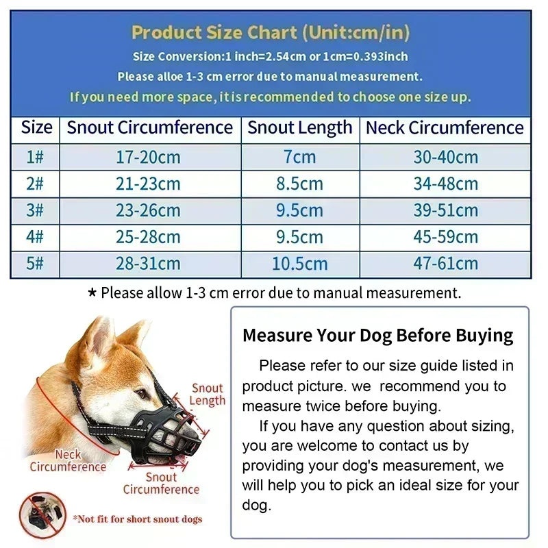 Adjustable Dog Muzzle