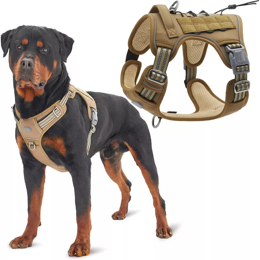 Well-padded: The harness is well padded in every pressure load point to protect your dog's skin, while the breathable air mesh keeps your dog comfortable.