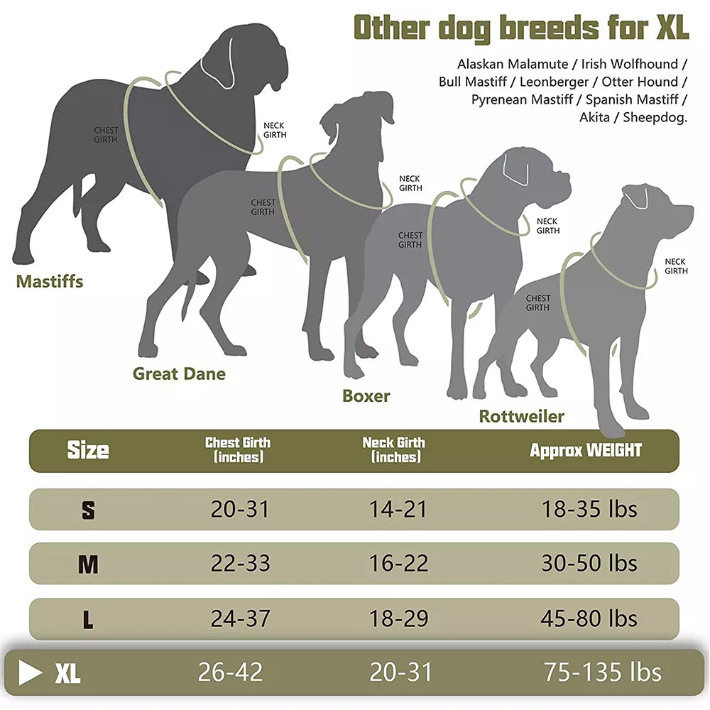 Adjustable Tactical Dog Harness