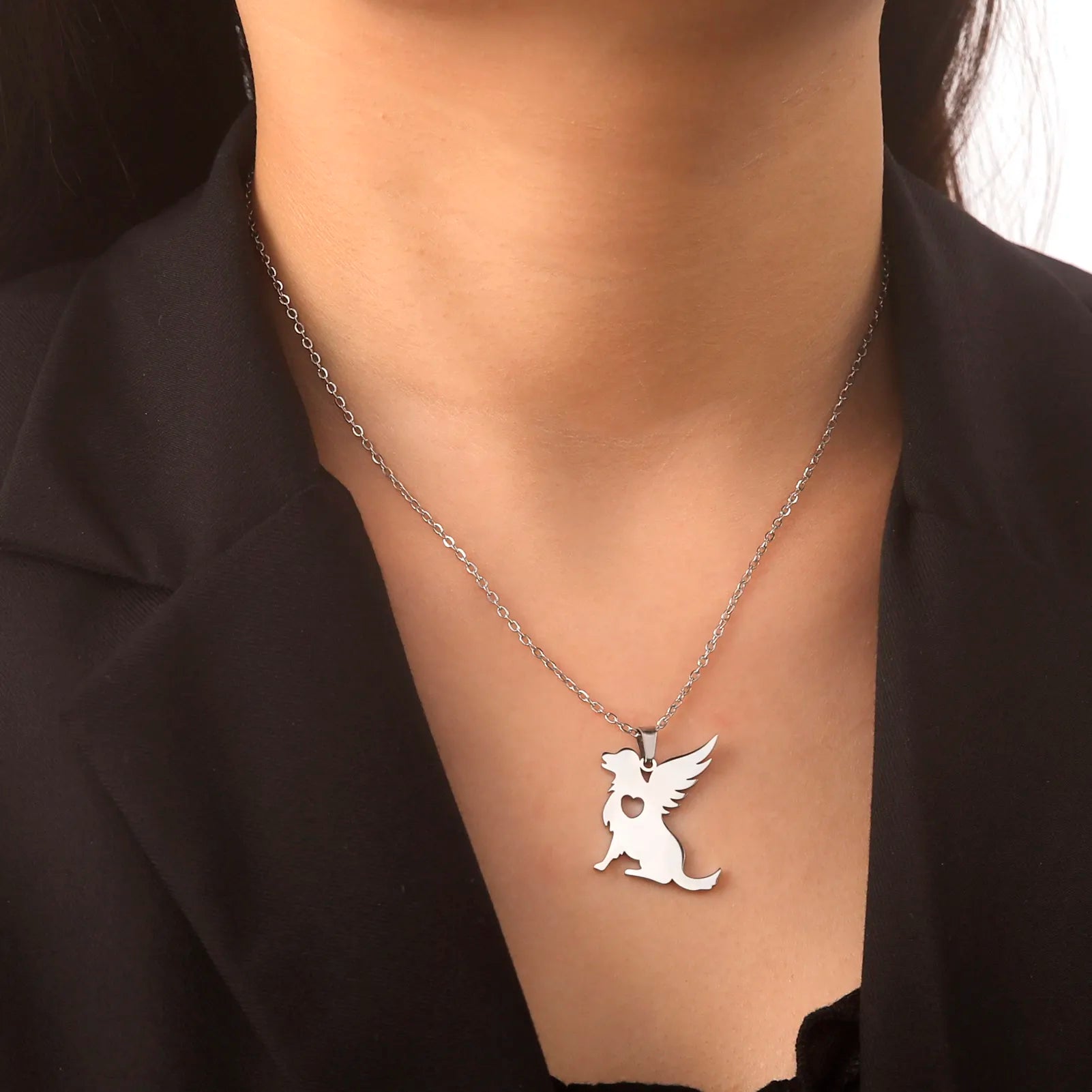 Angel Dog Necklace