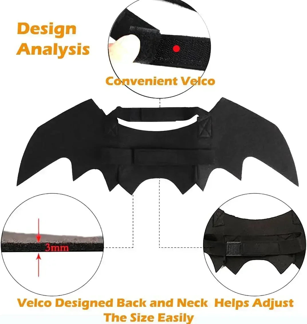 Bat Wings Dog costume