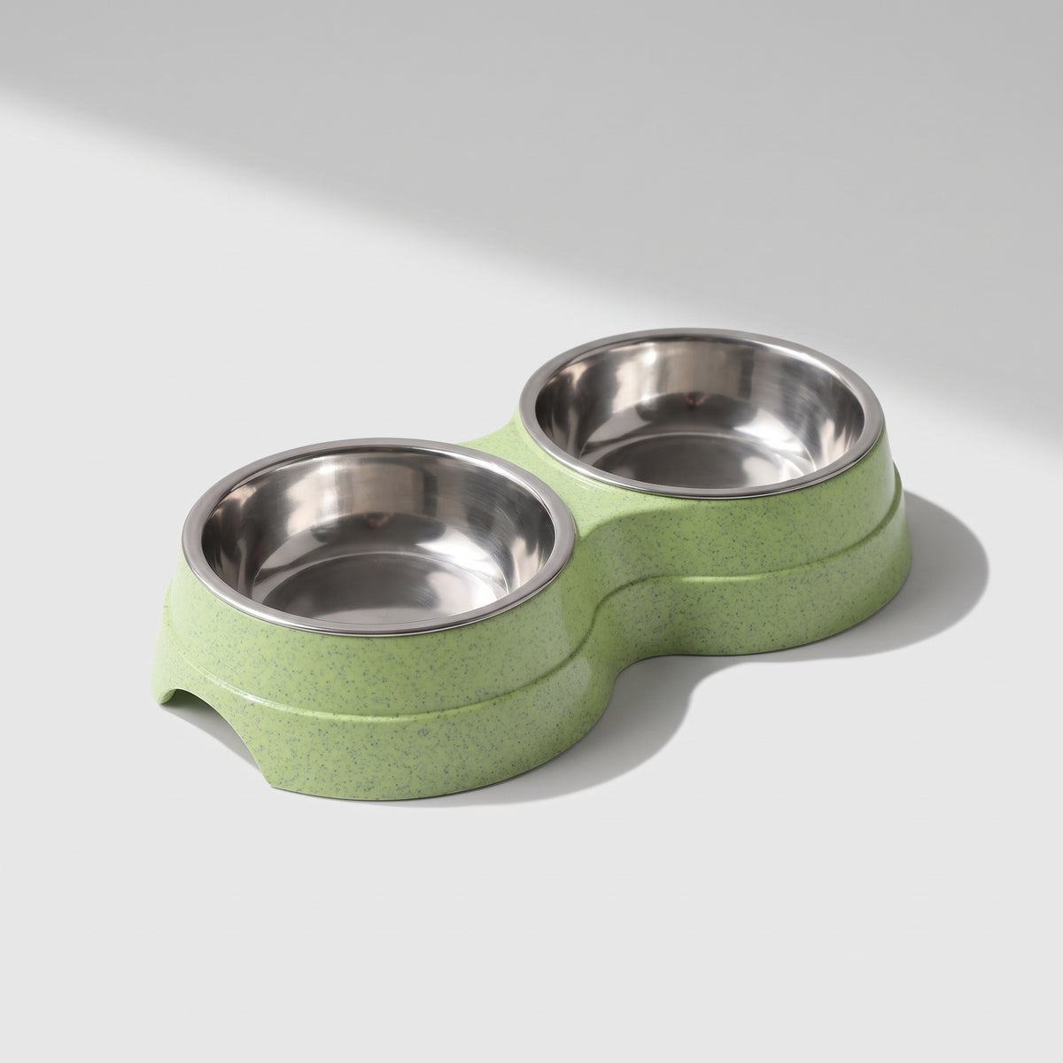 Bowl Dog Food, studio photo on a light grey background