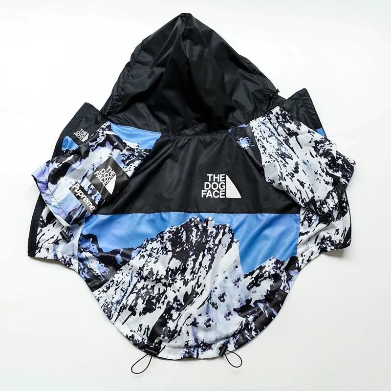 Camouflage Dog Raincoat in White