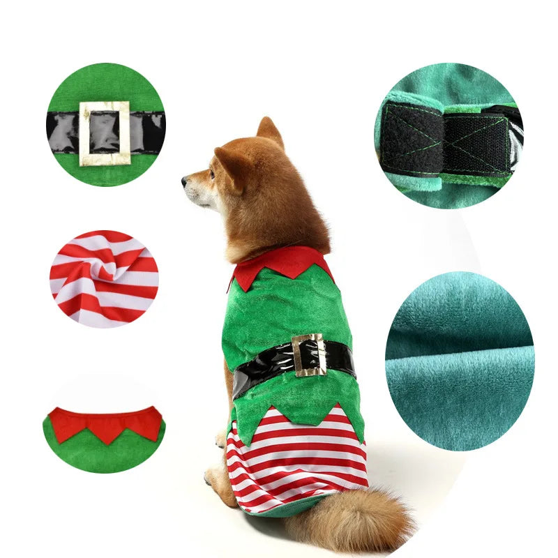 Christmas Dog Elf Costume