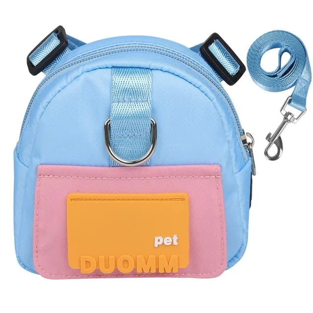 Cute Backpack For Dogs in Blue