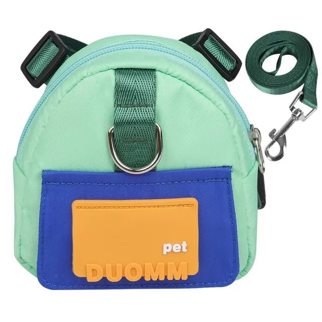 Cute Backpack For Dogs in Green