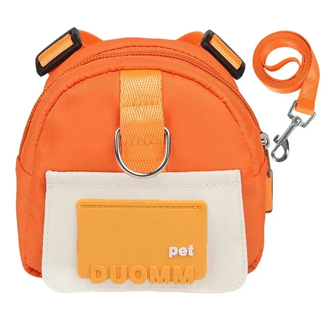 Cute Backpack For Dogs in Orange