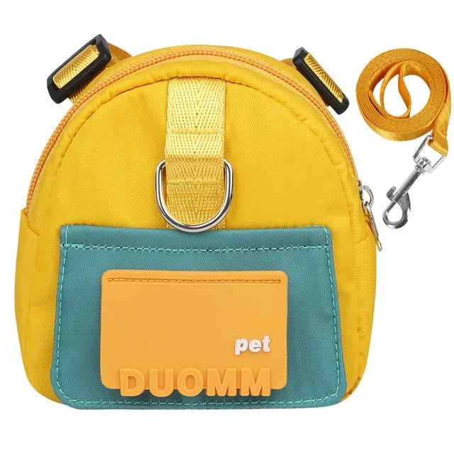 Cute Backpack For Dogs in Yellow