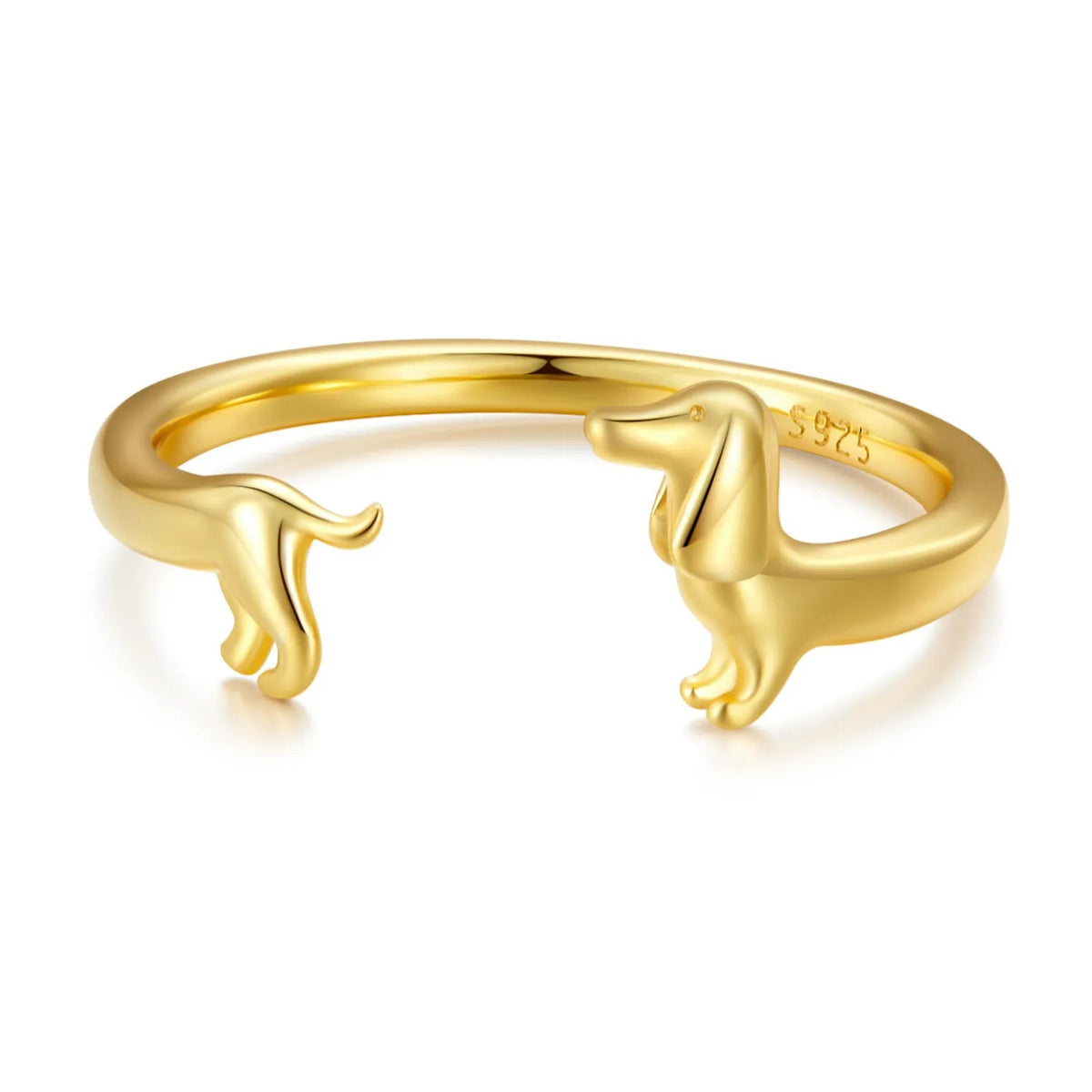 Dachshund Ring in Gold