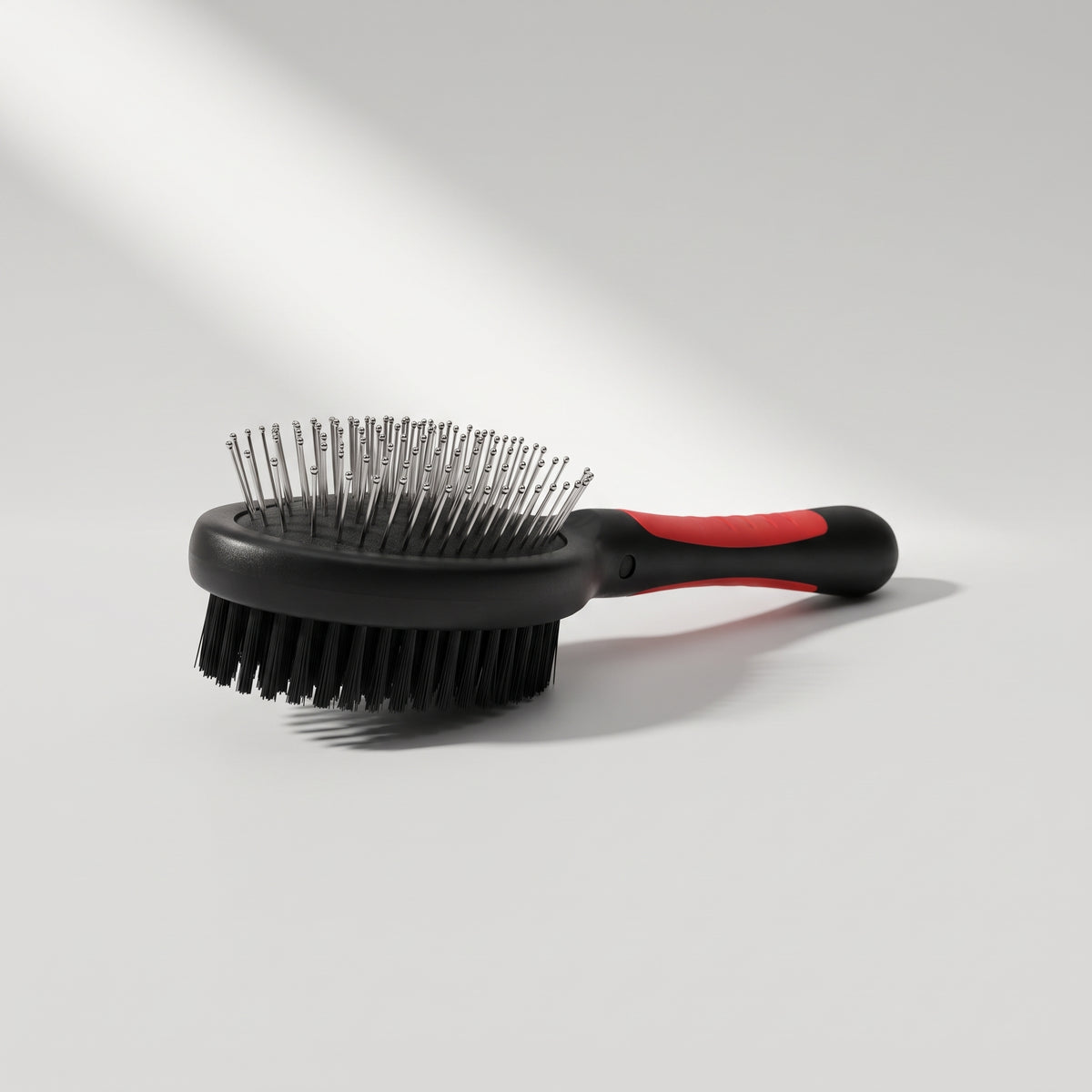 Dog Brush For Long Hair, studio photo on a light grey background