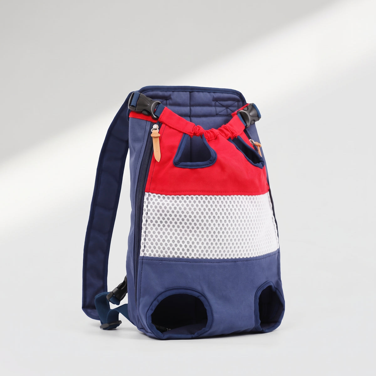Dog Carry Backpack, studio photo on a light grey background