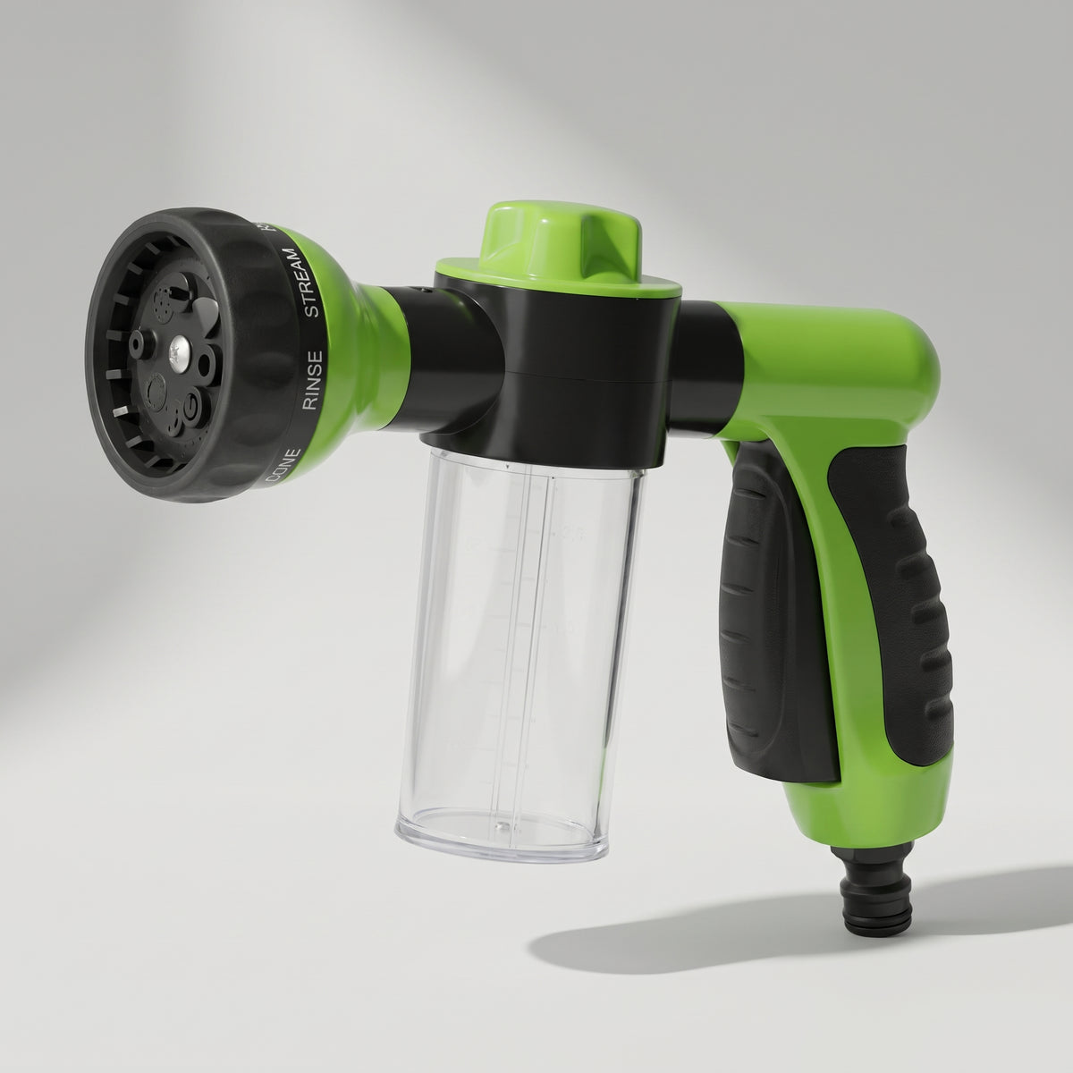 Dog Grooming Spray Nozzle, studio photo on a light grey background