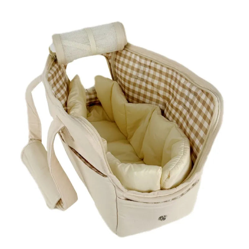 Dog Handbag in Beige