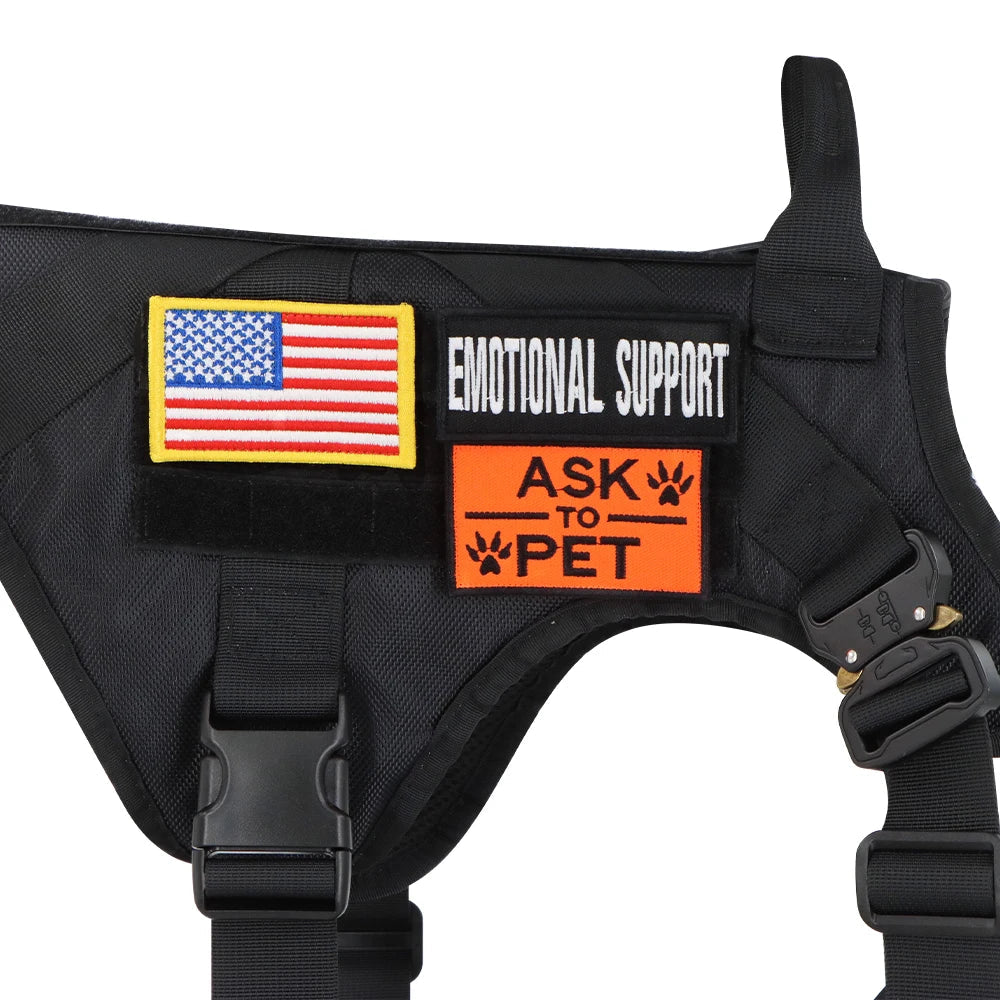 Dog Harness Patches Emotional Support