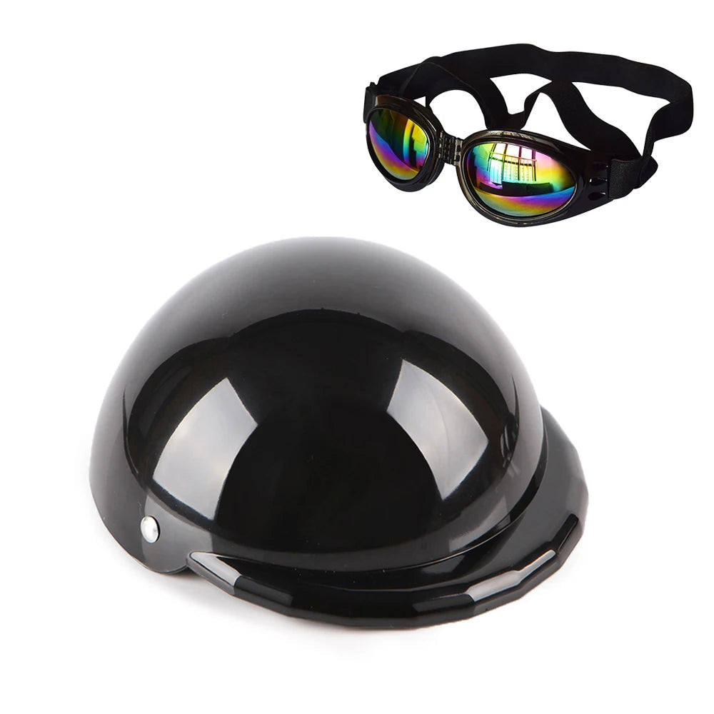Dog Helmet For Motorcycle in Black