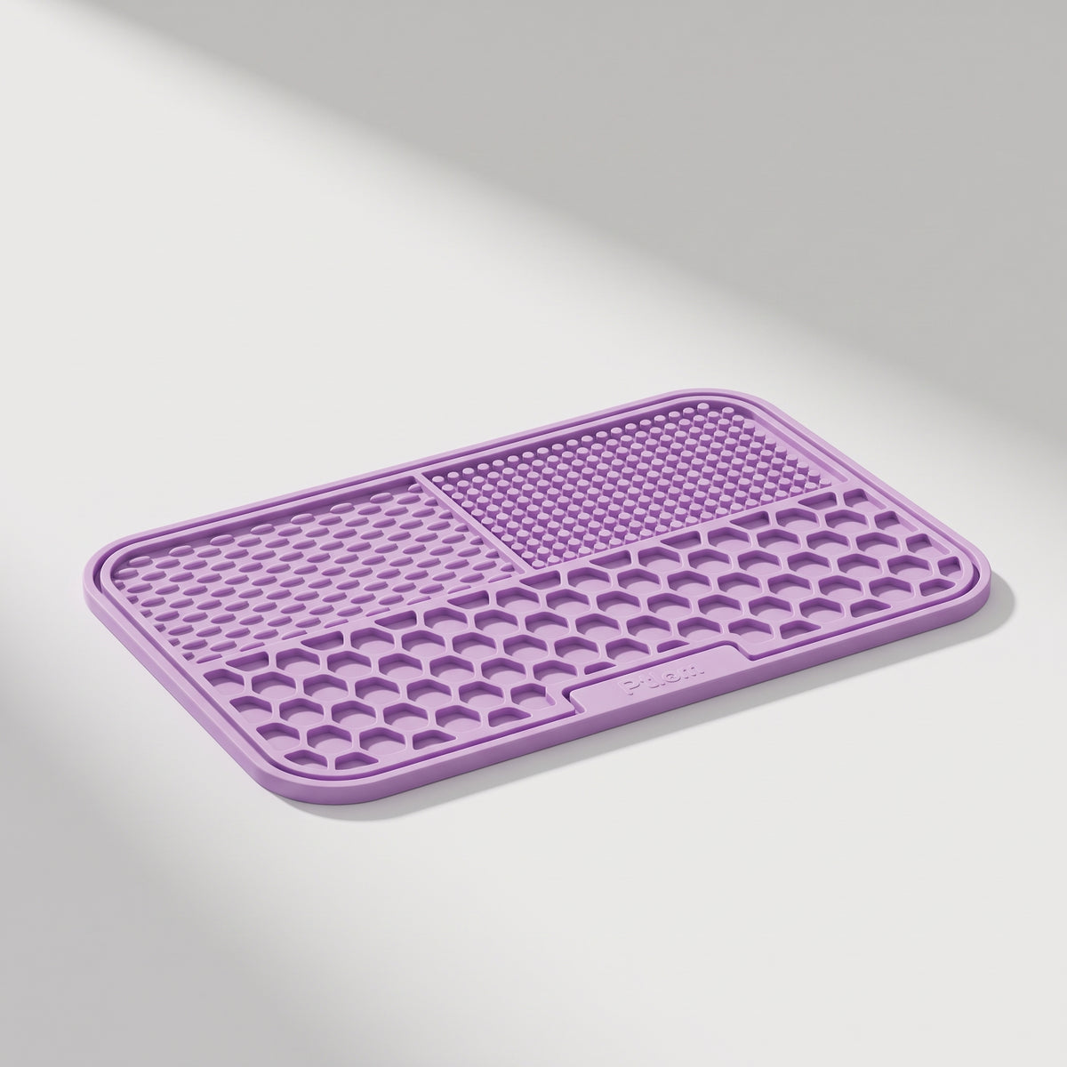 Dog Lick Mat for Slow Feeding in 1 or 2 Pack, studio photo on a light grey background