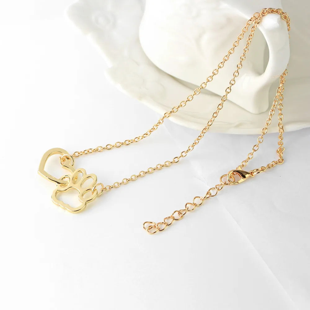 Dog Lover Paw Necklace