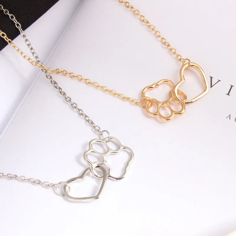 Dog Lover Paw Necklace