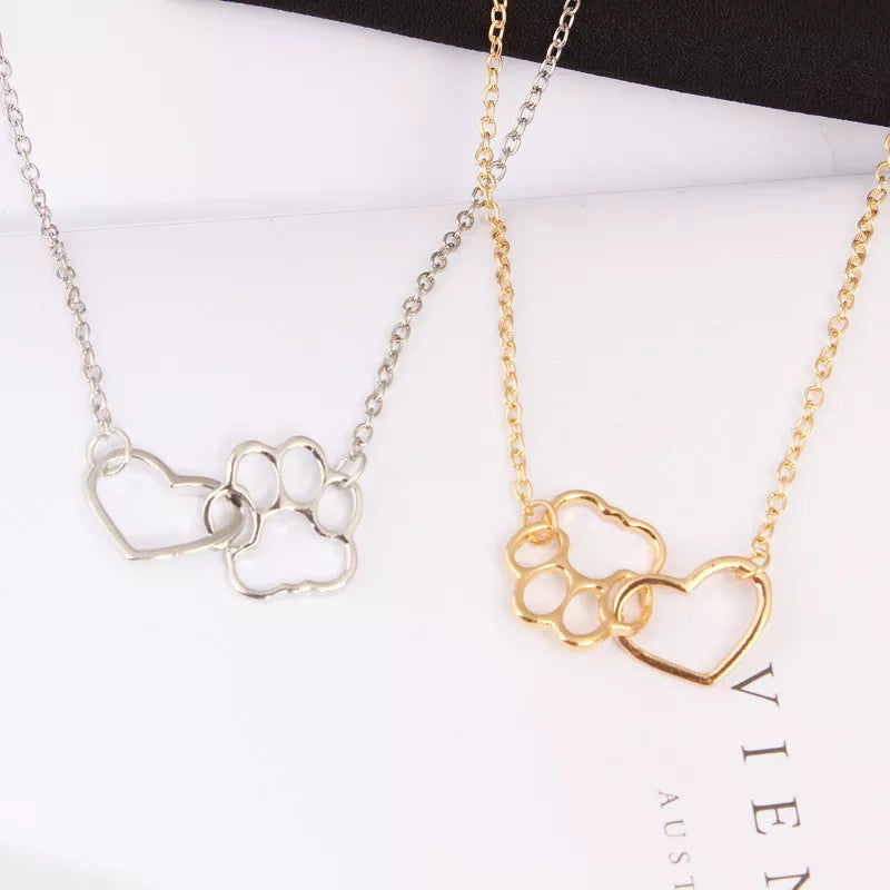 Dog Lover Paw Necklace