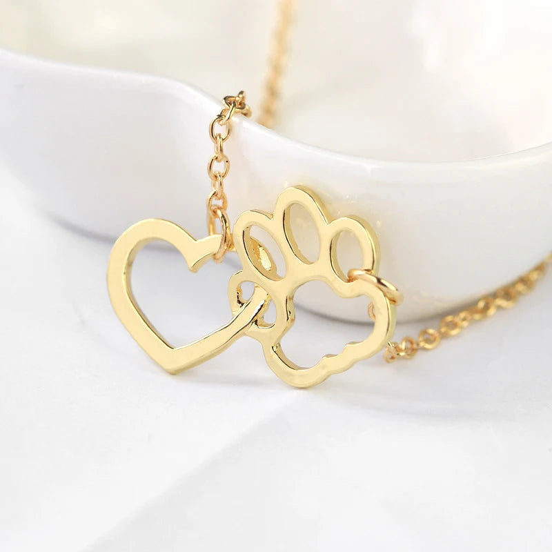 Dog Lover Paw Necklace
