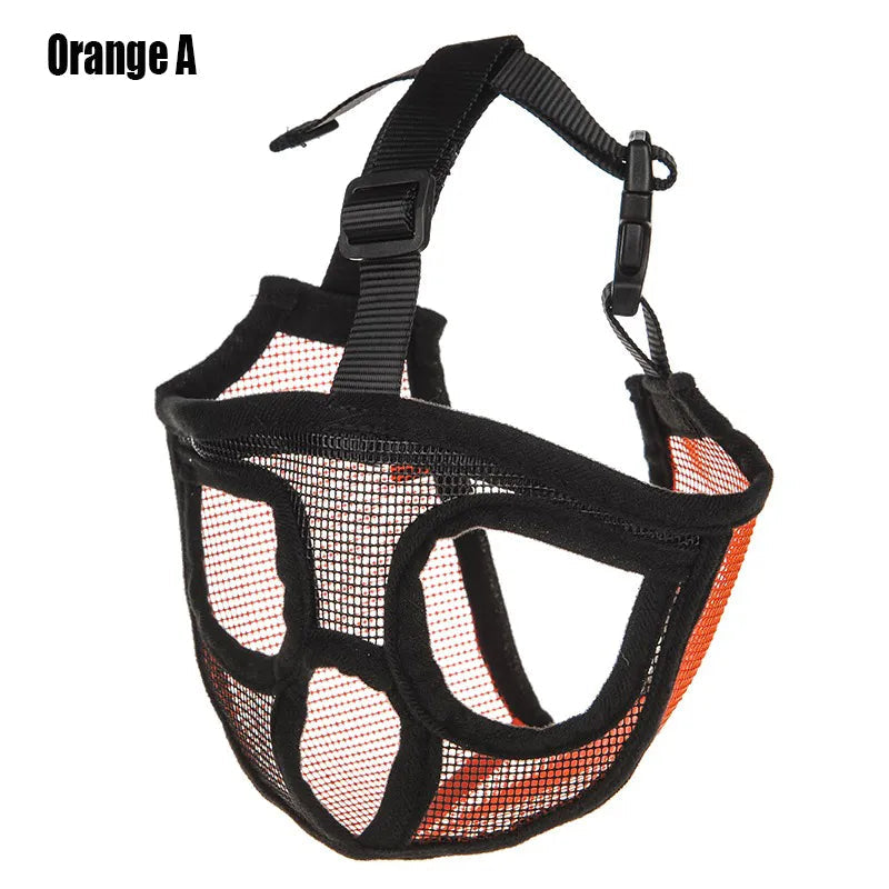 Dog Muzzle for French Bulldog in Orange A
