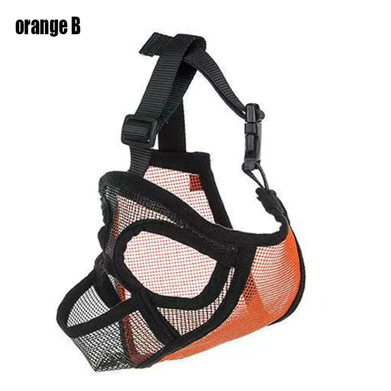 Dog Muzzle for French Bulldog in Orange B