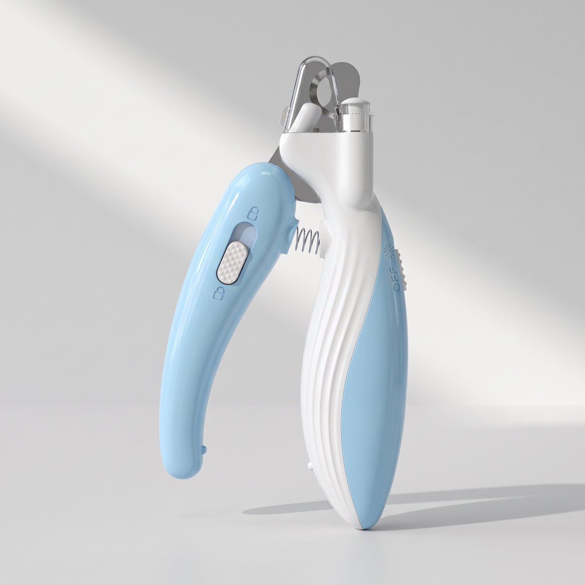 Dog Nail Clippers, studio photo on a light grey background