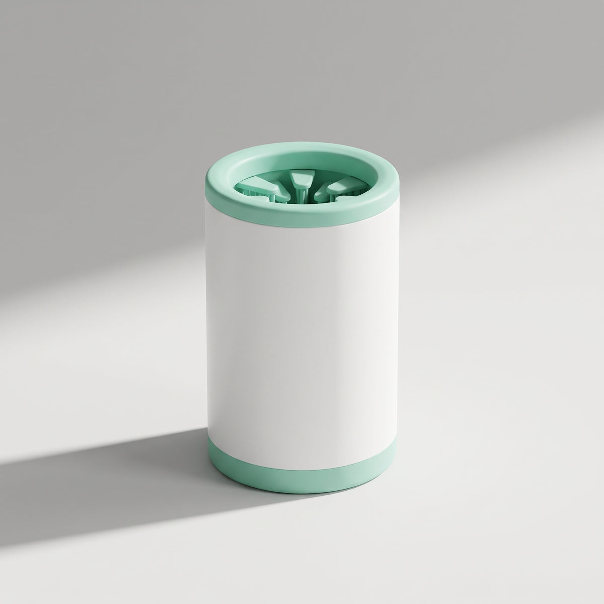 Dog Paw Cleaning Station, studio photo on a light grey background