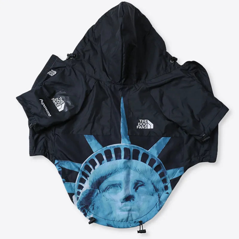 Dog Raincoat｜Liberty in Black