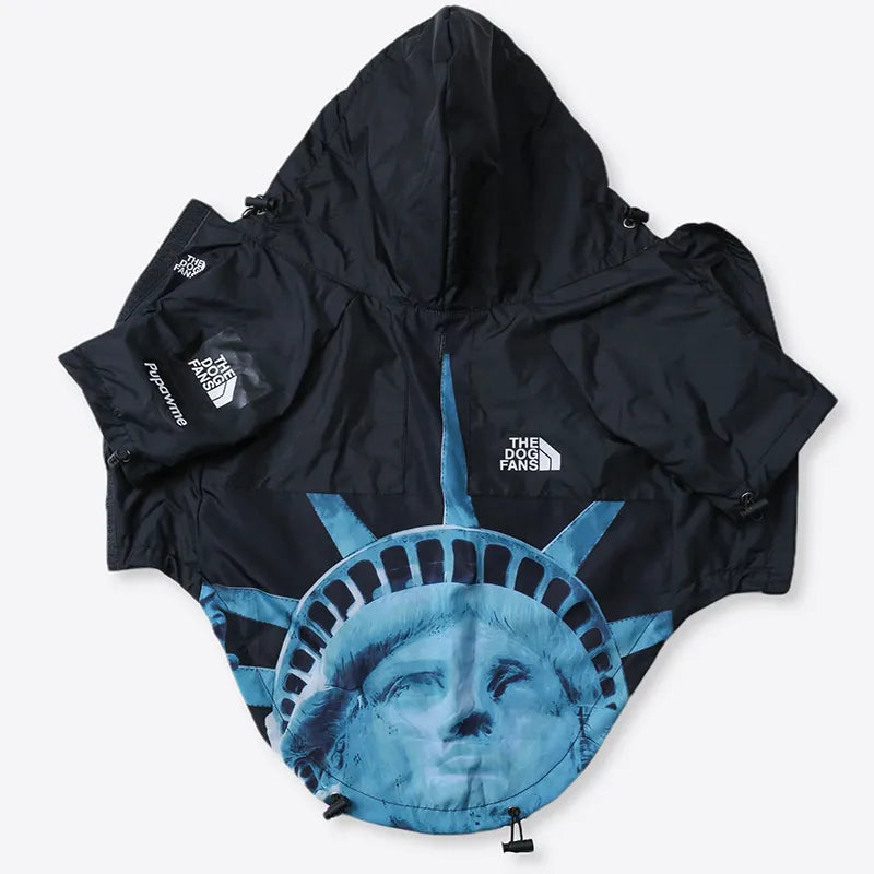 Dog Raincoat｜Liberty in Black