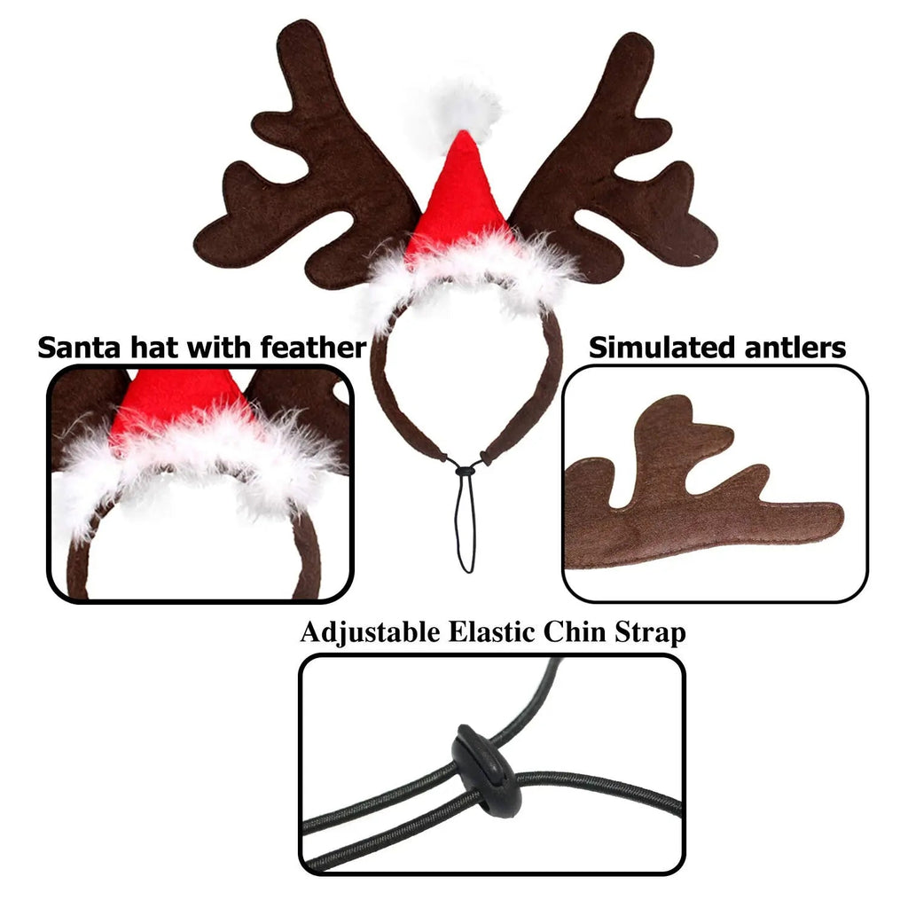 Dog Reindeer Hat