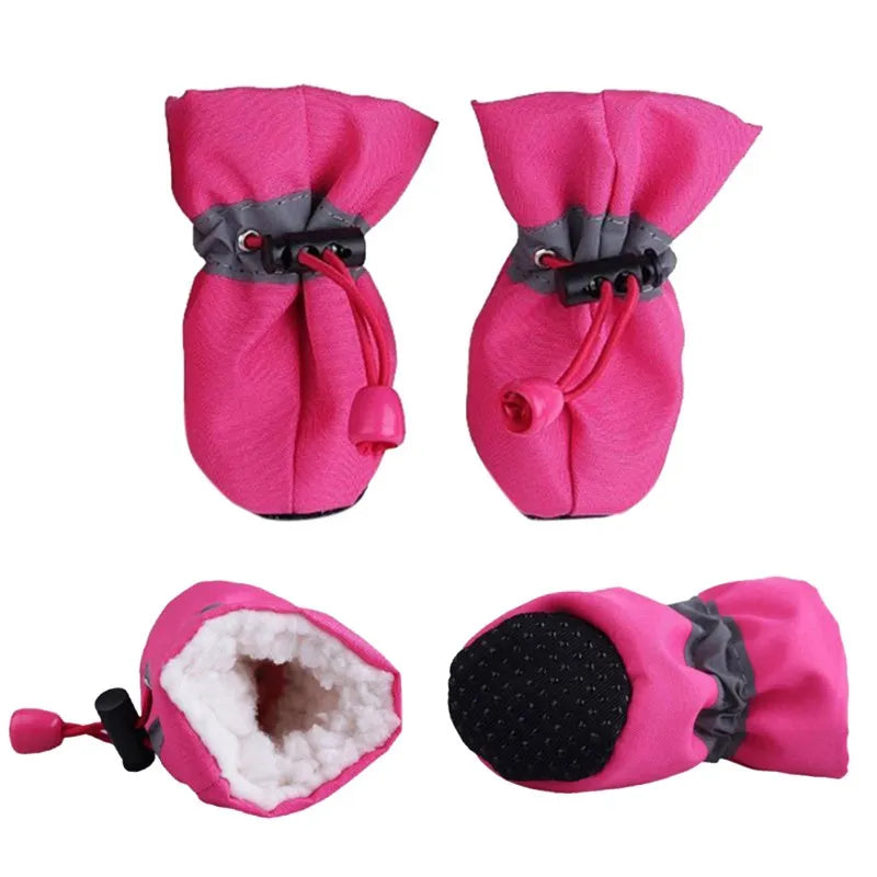 Dog Snow Shoes in Rose