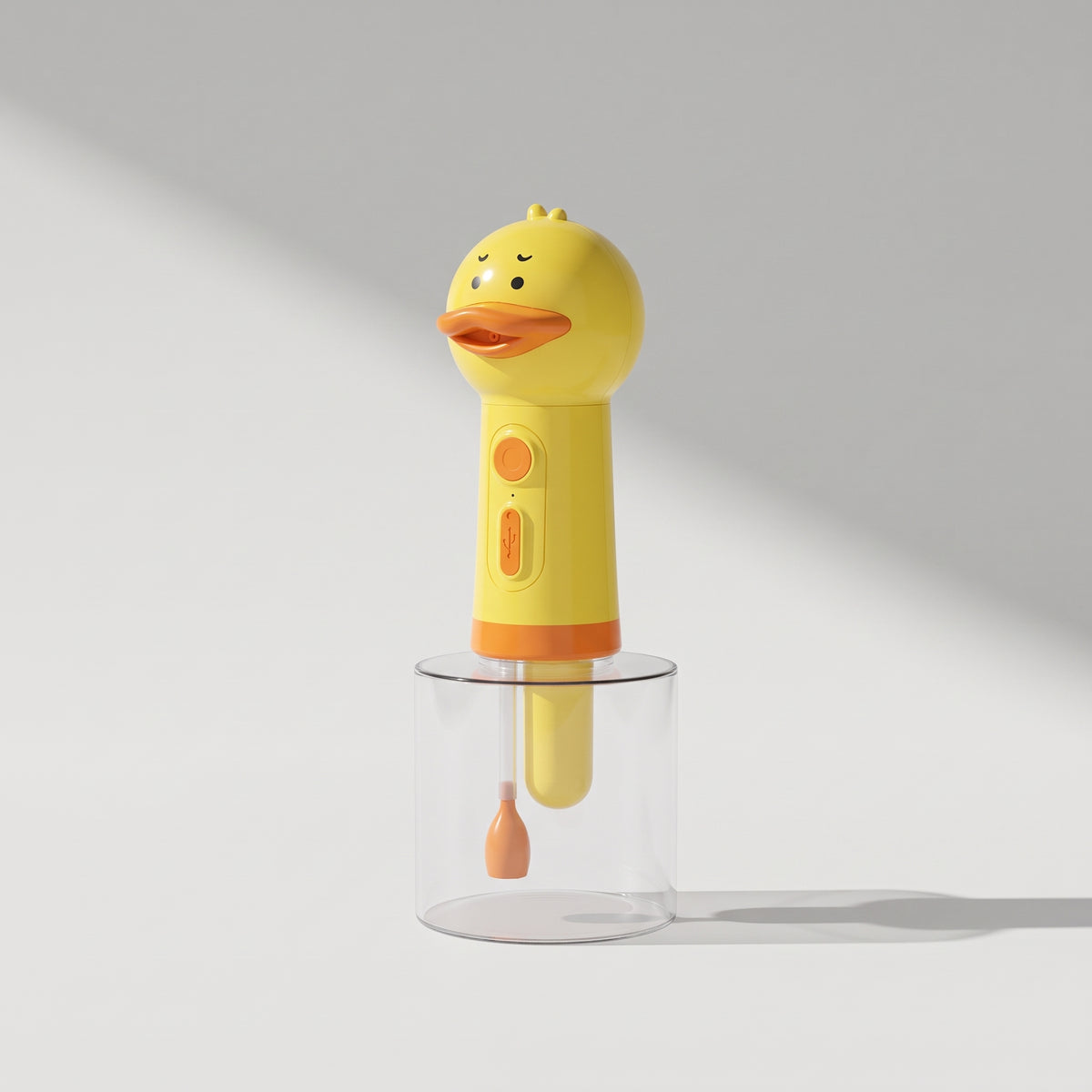 Dog Soap Dispenser, studio photo on a light grey background