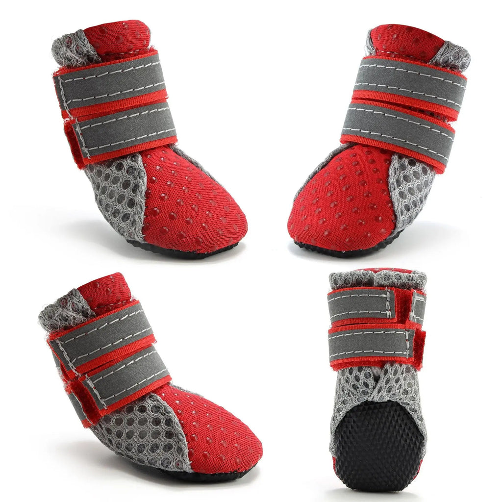 Dog Summer Shoes in Red