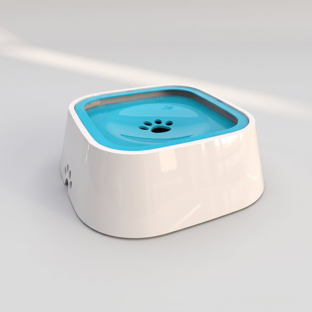 Dog Water Bowls, studio photo on a light grey background