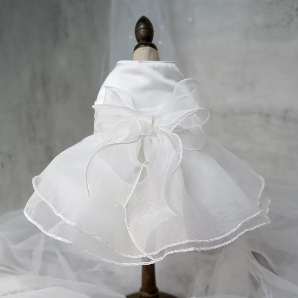 Dog Wedding Dress in White