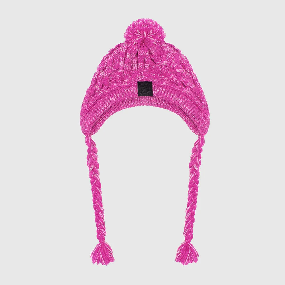 Dog Winter Hats With Ear Holes in Purple