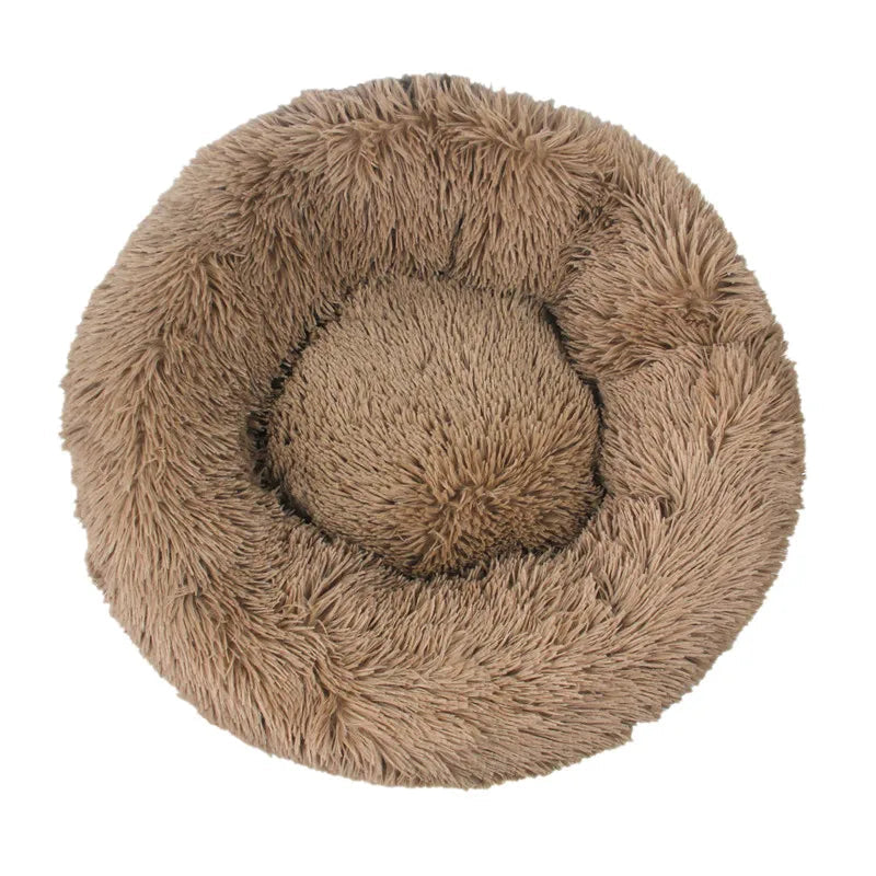 Fluffy Donut Dog Bed in Army