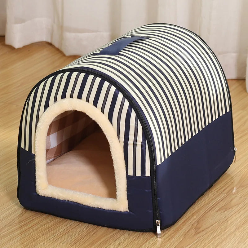 Foldable Dog House Bed in Bungalow