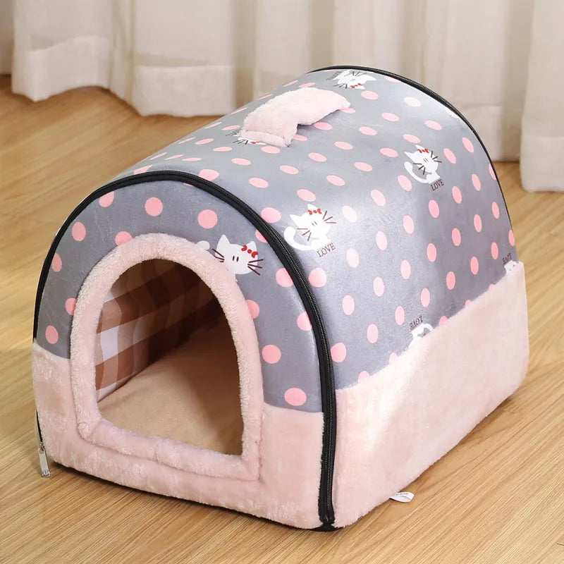 Foldable Dog House Bed in Den