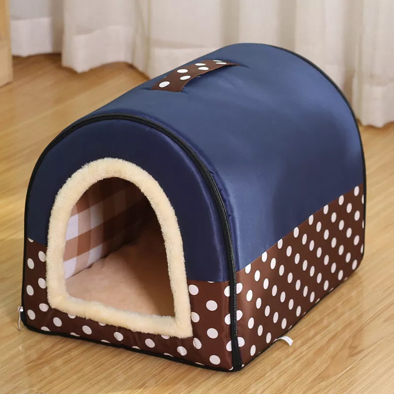 Foldable Dog House Bed in Lodge