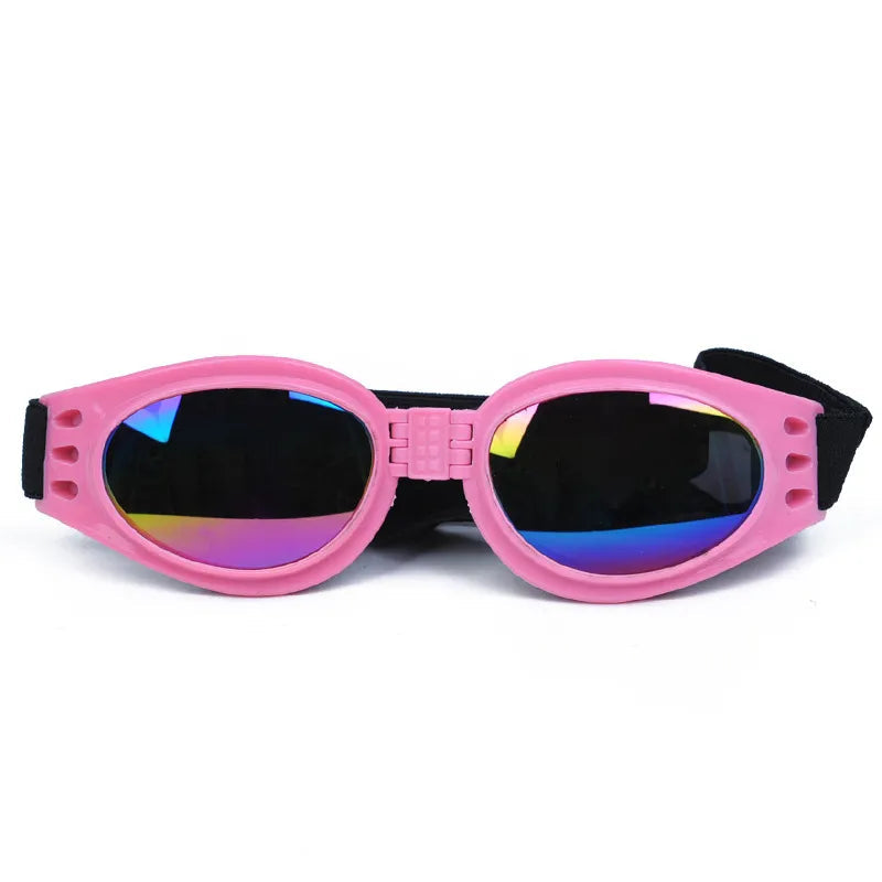 Folding Dog Goggles Sunglasses in Pink