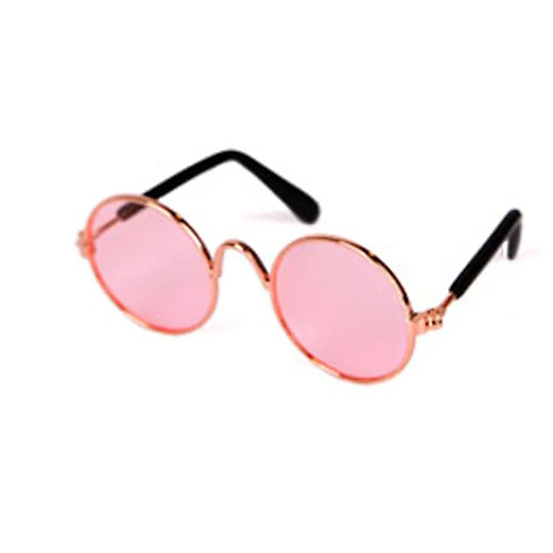 Handsome Dog Glasses in Pink