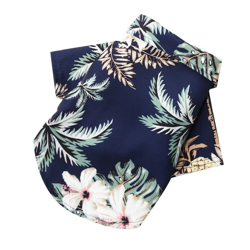 Hawaiian Dog Shirt in Navy