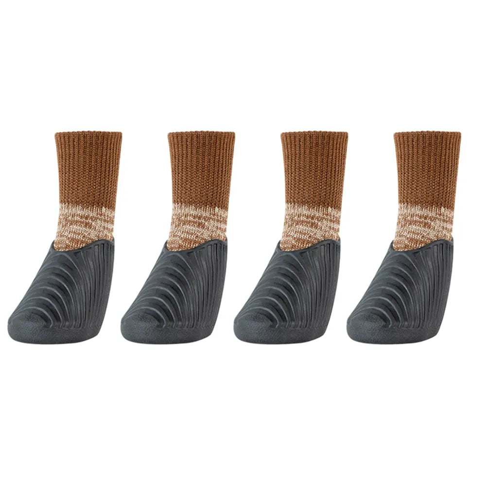 Hiking Dog Shoes in Brown