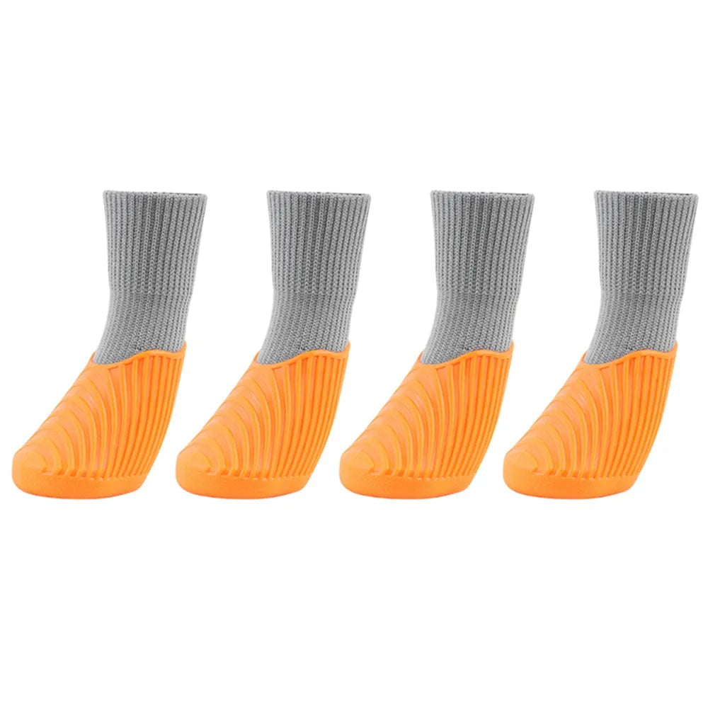 Hiking Dog Shoes in Orange