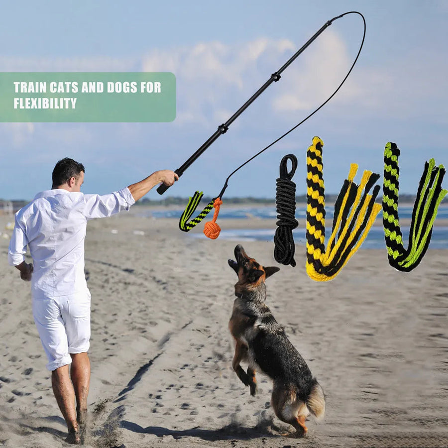 Safe with elastic rope and non-slip handle