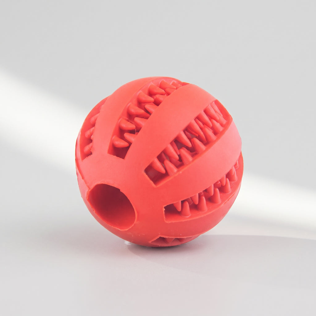 Dental Chew Ball for Aggressive Chewers, studio photo on a light grey background