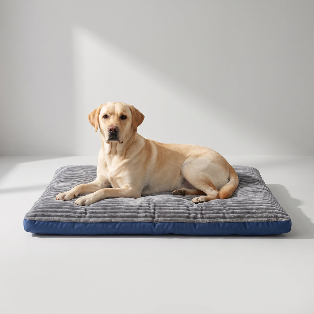 Large Dog Bed with a Labrador, studio photo