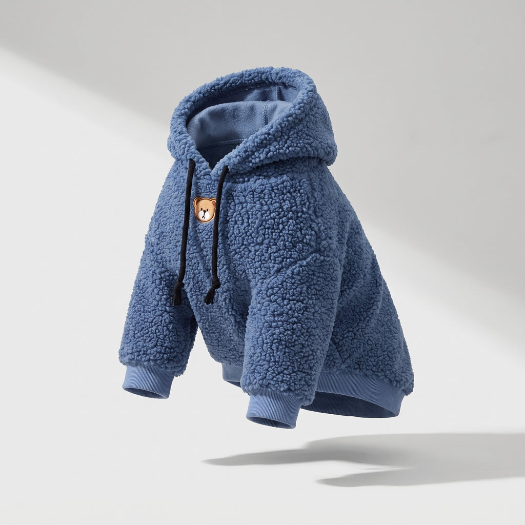 Large Dog Hoodie, studio photo on a light grey background